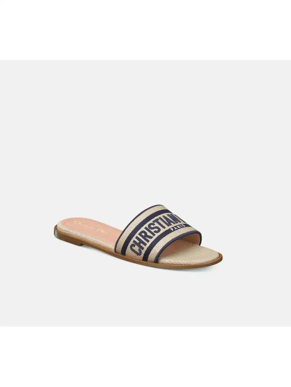 Dior Dway Raffia Slide Sandals(PLEASE REQUEST YOUR SIZE BEFORE PURCHASING)